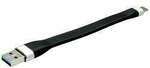 Roline USB-Kabel USB 3.2 Gen1 USB-A Stecker, USB-C&reg; Stecker 0.11 m Schwarz