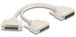 Delock 65959 VGA Adapter [1x D-SUB-Stecker 25pol. - 2x D-SUB-Buchse 25pol.] Beige