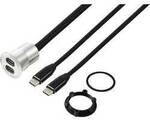 USB-C&reg; (3.1) 2x Buchse/Stecker 1 m Kabel silber TC-13376316 TRU COMPONENTS Inhalt: 1