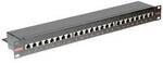 ROLINE Cat.6 (Class E) 19-Zoll-Patchpanel, 24P, geschirmt, schwarz 26.11.0361