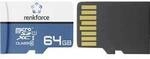 Renkforce RF-mSDXC-64GB microSD-Karte 64 GB Class 10, UHS-Class 1, UHS-I inkl.