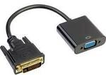 Akyga AK-AD-50 VGA / DVI Adapter [1x VGA-Buchse - 1x DVI-Stecker 24+5pol.] 15 cm