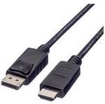 ROLINE GREEN DisplayPort Kabel DP - HDTV, ST/ST, schwarz, 2 m 11.44.5781