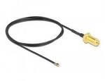 Delock WLAN-Antennen Anschlusskabel [1x RPSMA-Buchse - 1x IPEX-Stecker] 0.5 m Schwarz