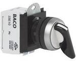 BACO BAL21MA03A L21MA03A Wahltaste Frontring Kunststoff, verchromt Schwarz 2 x 45 &deg;
