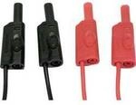 Chauvin Arnoux Messleitungs-Set 4 mm Sicherheits-Stecker 2 m Rot, Schwarz 1 Set