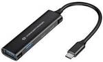 Conceptronic HUBBIES12B USB-Hub 2+2 Port USB-A, USB-C&reg; USB 3.0 5 GBit/s mit USB-C&reg;