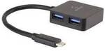 Renkforce RF-3754006 USB-Hub 4 Port USB-A USB 3.0 5 GBit/s Schwarz