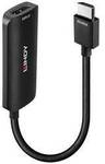 LINDY 38329 HDMI Adapter [1x HDMI&reg; - 1x DisplayPort, Micro USB] Schwarz 0.157 m