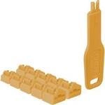 LINDY 47897 RJ-45-Portschl&ouml;sser + Schl&uuml;ssel Orange