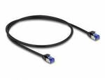 Delock 80226 RJ45 Patchkabel CAT 6a S/FTP 0.50 m Schwarz 1 St.