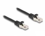 Delock 80185 RJ50 Patchkabel Kabel S/FTP 0.25 m Schwarz Geschirmt 1 St.
