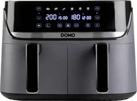 DOMO DO552FR, DOMO Hei&szlig;luft-Fritteuse 2850 W Schwarz, Silber