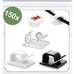 Quadrios 25CA752 Kabelclip selbstklebend 25CA752 B&uuml;ndel-&Oslash;-Bereich 1 bis 7 mm