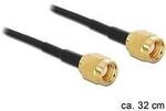 Delock WLAN-Antennen Anschlusskabel [1x RPSMA-Stecker - 1x RPSMA-Stecker] 0.32 m