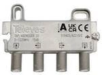 Televes AZ215FZ Kabel-TV Abzweiger 2-fach 5 - 1218 MHz 519423
