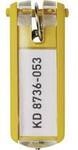 Durable Schl&uuml;sselanh&auml;nger 195704 Key Clip - 1957 Gelb 6 St.