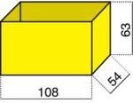 H&uuml;nersdorff Sortimentskoffer-Einsatz (L x B x H) 108 x 54 x 63 mm Anzahl...