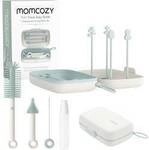 momcozy 7in1 Portable Bottle Cleaning Brush Set Babyflaschenreiniger Wei&szlig;, Gr&uuml;n