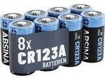 Absina Spezial-Batterie CR123A Lithium 1300 3 V 8 St. 401037-8