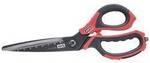 4K5 Tools 600.500A Universalschere Linksh&auml;nder, Rechtsh&auml;nder Schwarz/Rot