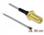 Delock WLAN-Antennen Anschlusskabel [1x SMA-Buchse - 1x IPEX-Stecker] 0.5 m...