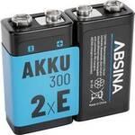 Absina 9 V Block-Akku NiMH 270 8.4 V 2 St. 401028-2