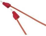 VOLTCRAFT MSB-100 Messleitung PVC 1 m 4mm Lamellenstecker Rot 1 St. VC-10906895
