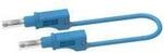 Electro PJP 2217/600V-CD1-200Bl Messleitung Bananenstecker Bananenstecker 2.00 m Blau