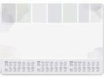 Sigel H6312 Schreibunterlage Wochenplan 2026, 2027, 2028 kariert Wei&szlig;, Grau (B...
