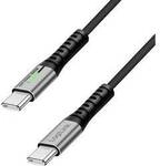 LogiLink USB-C&reg; Kabel USB 3.2 Gen2x2 USB-C&reg; Stecker 0.30 m Schwarz mit LED,...