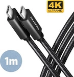 AXAGON BUCM32-CM10AB, AXAGON USB-C Kabel USB 3.2 Gen2 USB-C Stecker 1 m Schwarz