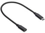 Akyga USB-Kabel USB 3.2 Gen2 USB-C&reg; Stecker, USB-C&reg; Buchse 0.30 m Schwarz mit
