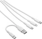 Akyga USB-Kabel USB-C&reg; Stecker, USB-A Stecker, Apple Lightning Stecker,...