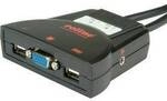 ROLINE KVM-Switch Star 2 PCs, VGA, USB, Audio 14.01.3234