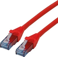 ROLINE 21.15.2710, ROLINE Patchkabel Cat.6A UTP, Component Level, LSOH, rot, 0,5 m