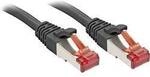 LINDY 47783 RJ45 Patchkabel CAT 6 S/FTP 10.00 m Schwarz mit Rastnasenschutz 1 St.