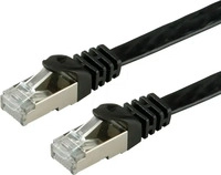 VALUE 21.99.0975, VALUE Patchkabel Cat.6 (Class E) FTP, extra-flach, schwarz, 5 m