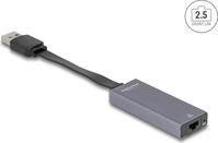 DELOCK 66247, Delock USB 2.0 Adapter [1x USB-A Stecker - 1x Gigabit-LAN (1/2.5