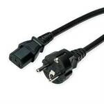 ROLINE Netzkabel, IEC-Buchse & CEE7/7-Stecker gerade, schwarz, 1,8 m 19.08.1024