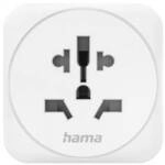 hama 00223455 Reiseadapter Typ E und F, 3-polig, universal, Welt nach Europa, Wei&szlig;
