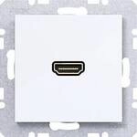 Hager HDMI-Steckdose Lichtwei&szlig; (gl&auml;nzend) WAF4379WG 1 St.