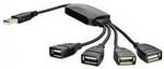 Akyga AK-AD-13 USB-Hub 4 Port USB-A USB 2.0 480 MBit/s Schwarz AK-AD-13
