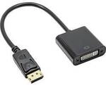 Akyga AK-AD-58 Adapter [1x DVI-Buchse 24+5pol. - 1x DisplayPort Stecker] 4K UHD...
