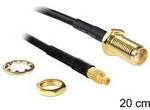 Delock WLAN-Antennen Anschlusskabel [1x SMA-Buchse - 1x MMCX-Stecker] 0.2 m...