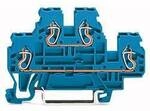 WAGO 870-504 Doppelstock-Durchgangsklemme 5 mm Zugfeder Belegung: N, N Blau 50...