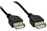 Akyga USB-Kabel USB 2.0 USB-A Buchse, USB-A Buchse 1.80 m Schwarz AK-USB-06