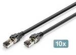Digitus DK-1843-020-10 RJ45 Patchkabel CAT 8.1 2 m Schwarz 1 St.