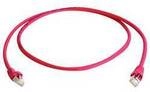 Teleg&auml;rtner 100009015 RJ45 Patchkabel CAT 6a S/FTP 10.0 m Rot Flammwidrig, mit