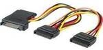 ROLINE Y-Adapterkabel S-ATA / 3x SATA, 0,3 m 11.03.1041